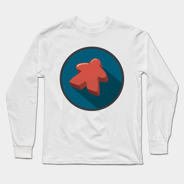 Meeple Long Sleeve T-Shirt by RollForTheWin